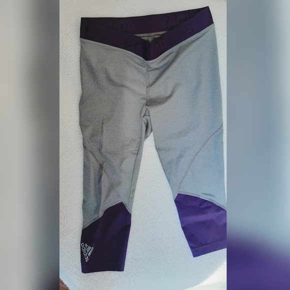 Adidas Athletic Croped Leggings L - Picture 1 of 3